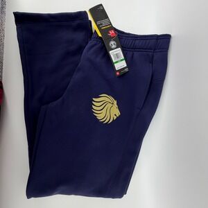 Under Armour Storm Loose Fit Jogger Pants Navy Blue Lion Logo Women L Waterproof